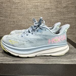 Hoka One One Clifton 9 Blue Running Shoes Sneakers 1127896 DNK - Women's 8.5